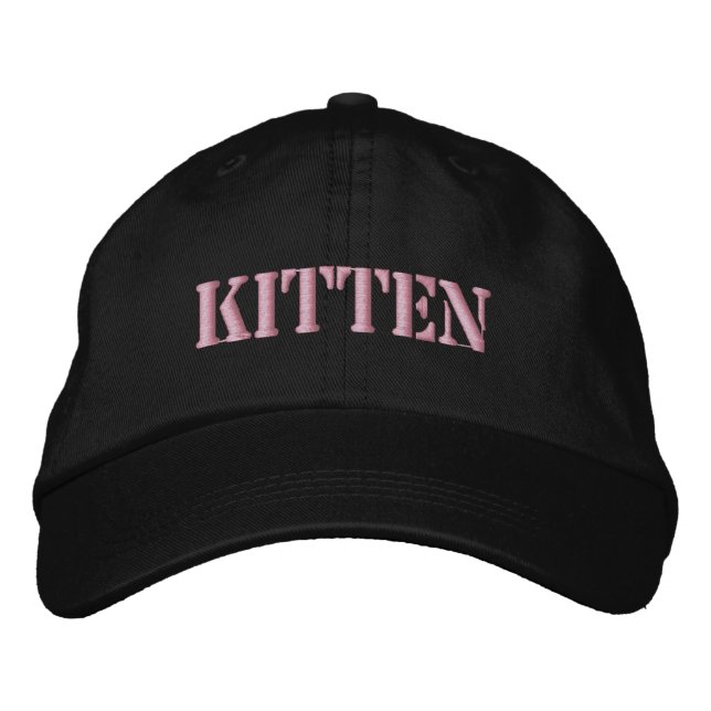 CATS EMBROIDERED BASEBALL HAT (Front)