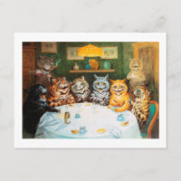 Cats Enjoying Cigars & Brandy, Louis Wain