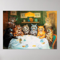 Cats Enjoying Cigars & Brandy, Louis Wain