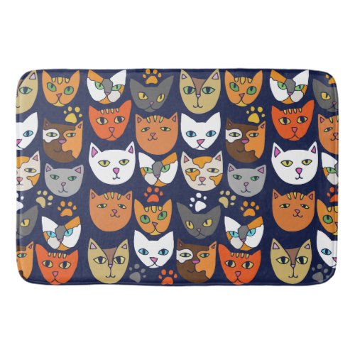 Cats Everywhere Cat Person Bath Mat