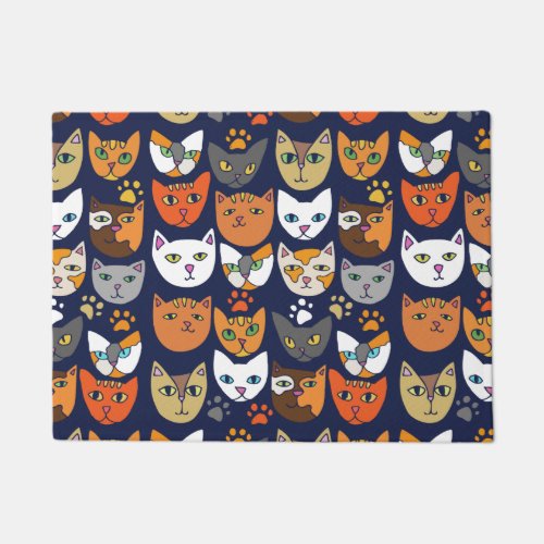 Cats Everywhere Cat Person Doormat
