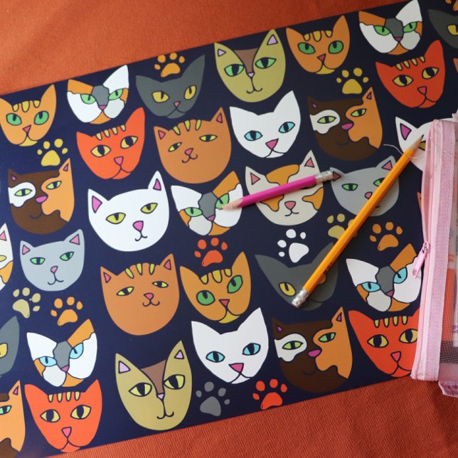 Cats Everywhere Cat Person Placemat (Creator Uploaded)