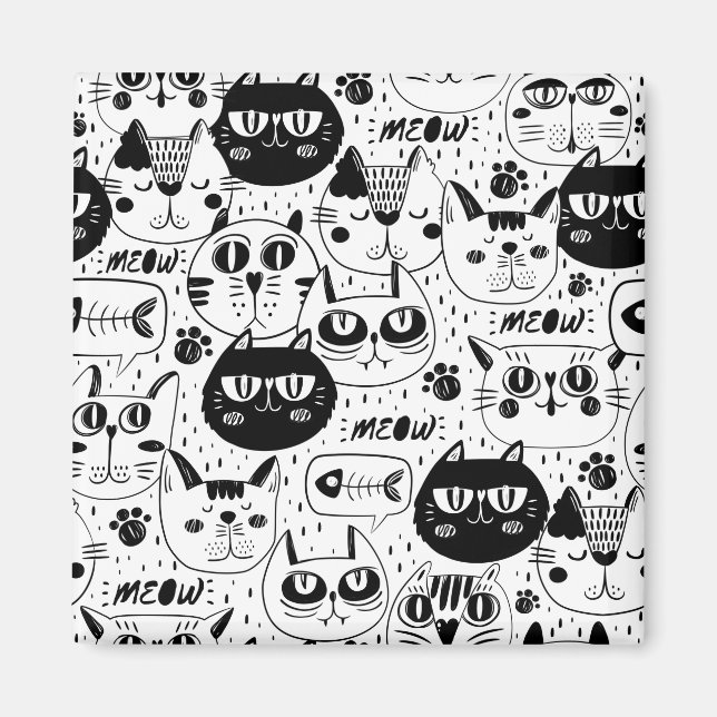 Cats Everywhere Magnet (Front)