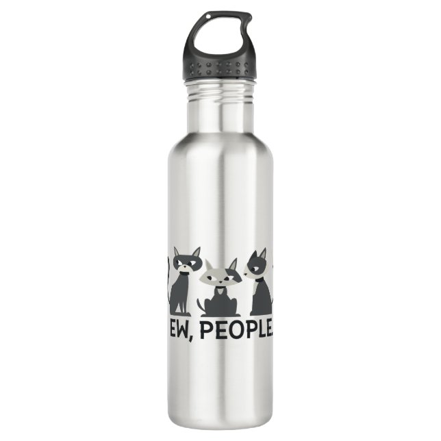 Cats,Ew,People Stainless Steel Water Bottle (Front)