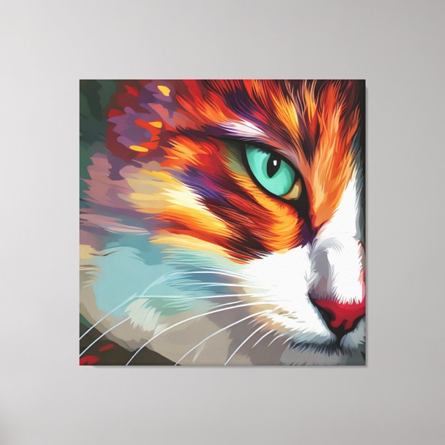 Cat's Eye Design Canvas Print (Front)