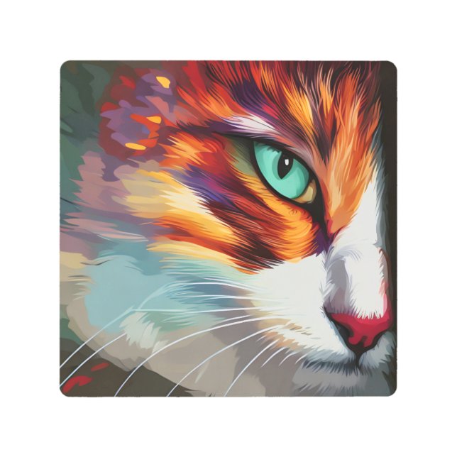 Cat's Eye Design Metal Print (Front)