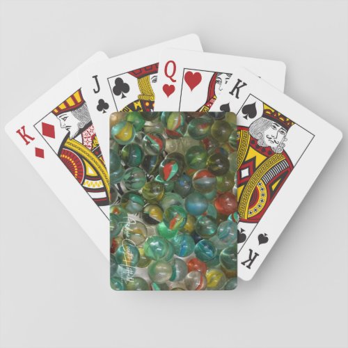 Cats Eye Marbles  Poker Cards