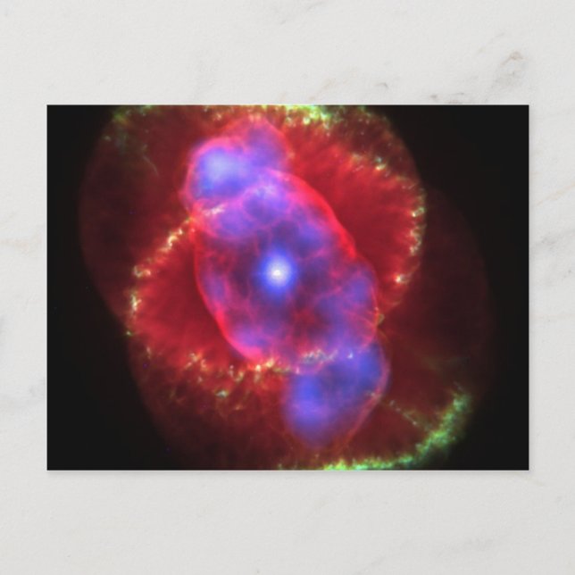 Cat's Eye Nebula glowing Postcard (Front)