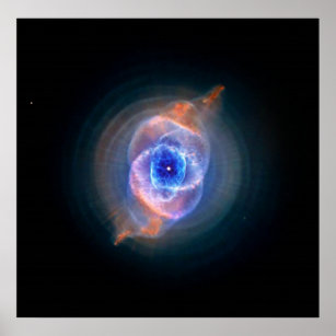 Cat's Eye Nebula glowing Poster