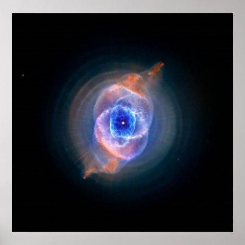 Cats Eye Nebula glowing Poster