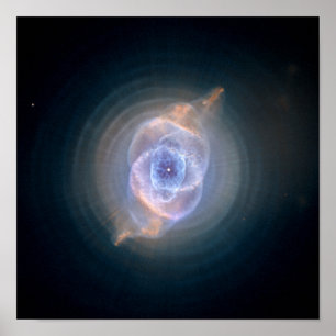 Cat's Eye Nebula Hubble NASA Poster