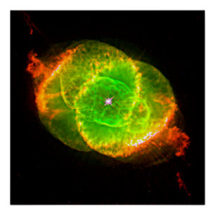 Cat's Eye Nebula NGC 6543 Optical Dying Star Poster