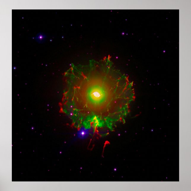 Cat's Eye Nebula or NGC 6543 Color Composite, ZGOA Poster (Front)