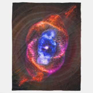 Cats Eye Nebula outer space picture Fleece Blanket