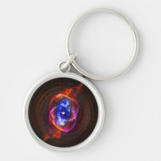 Cats Eye Nebula - outer space picture Keychain