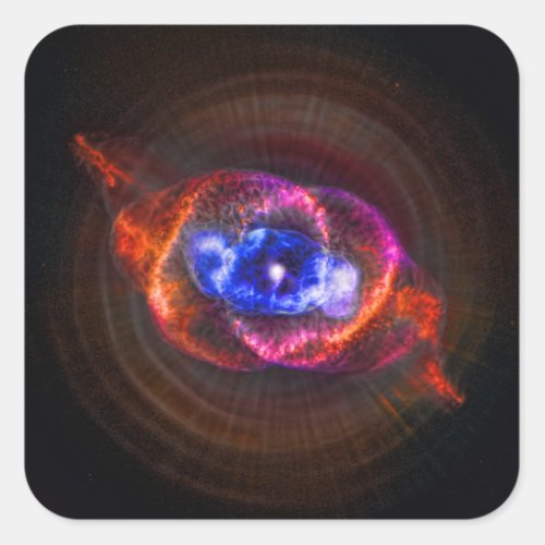 Cats Eye Nebula Square Sticker