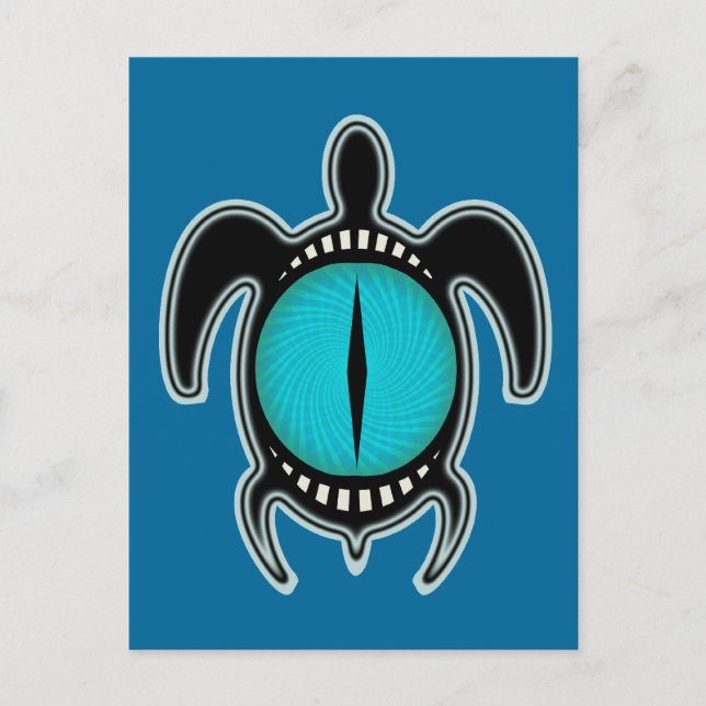 Cat's Eye Turtle Postcard (Front)