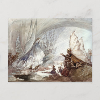“Cats-Eye Woos Moonstone” Postcard