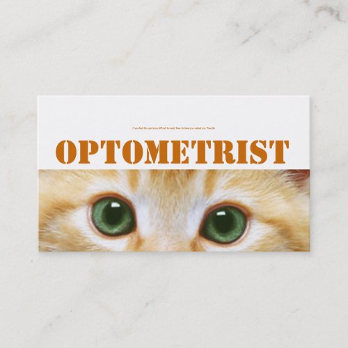 Cats eyes card