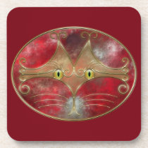 Cat's-Eyes Cork Coaster