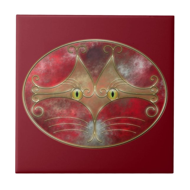 Cat's-Eyes Decorative Tile (Front)