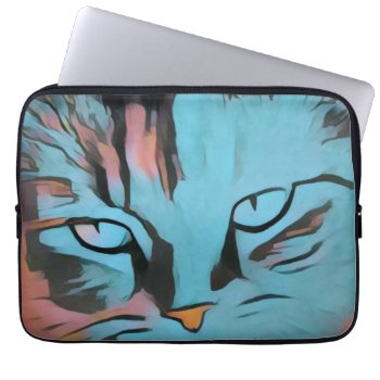 Cats Eyes Laptop Sleeves by RenderlyYours at Zazzle