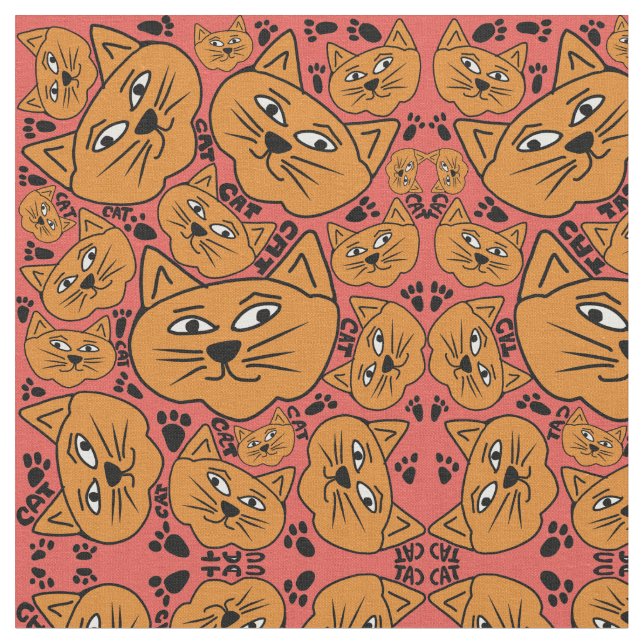 cats fabric (Close Up)