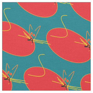 Cats Fabric Pattern