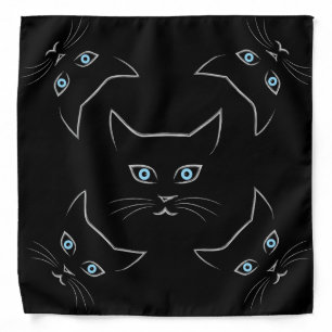 Cat's face bandana