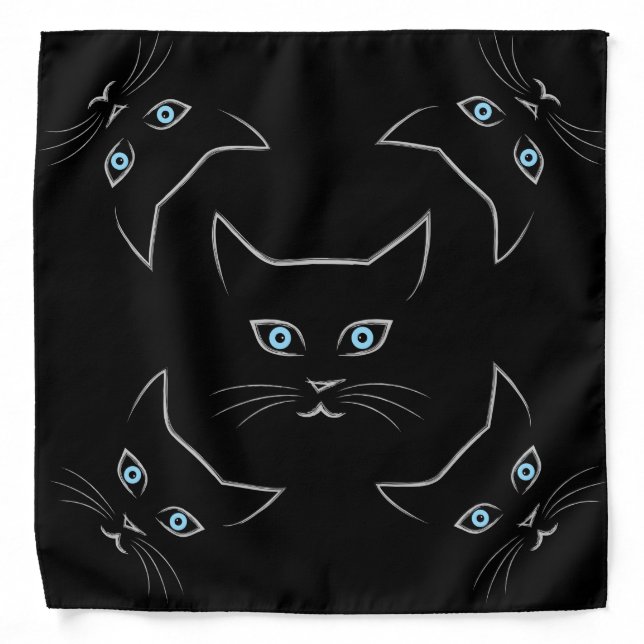 Cat's face bandana (Front)