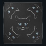 Cat's face bandana<br><div class="desc">Cat's face</div>