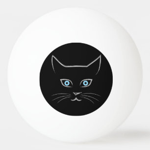 Cat's face Ping-Pong ball