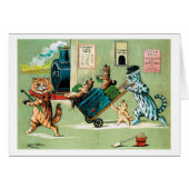 Cats Family's Train Travel, Louis Wain (Front Horizontal)