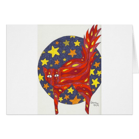 Cats-Firey Cat Cards (Front Horizontal)