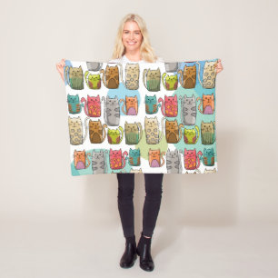 Cats! Fleece Blanket