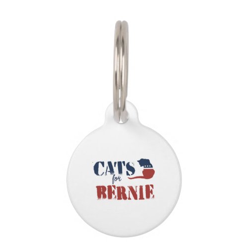 Cats for Bernie Pet Name Tag