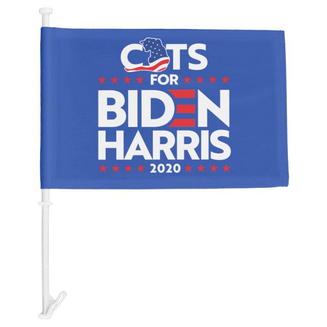 CATS FOR BIDEN HARRIS CAR FLAG (Front)