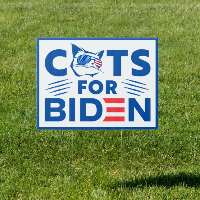 Cats for Biden Sign (Insitu)
