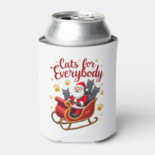 Cats For Everybody Cat Christmas Ugly Christmas Lo Can Cooler