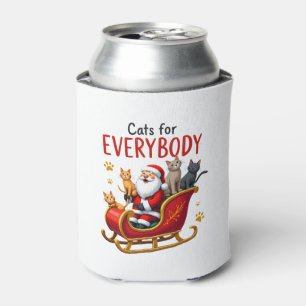 Cats For Everybody Cat Christmas Ugly Christmas Lo Can Cooler