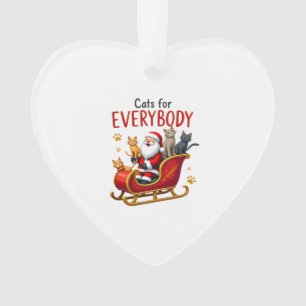 Cats For Everybody Cat Christmas Ugly Christmas Lo Ornament