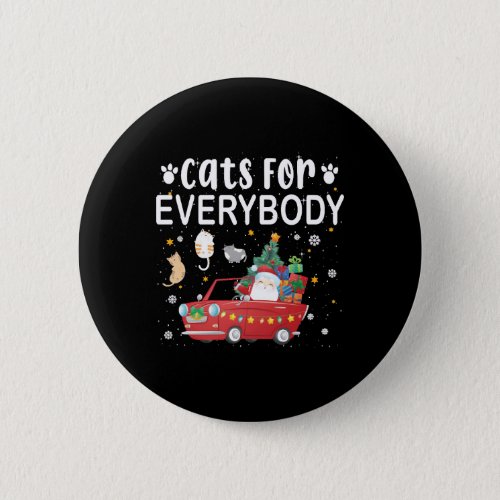 Cats For Everybody Christmas Button