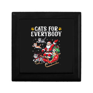 Cats For Everybody Christmas Cat Funny  Gift Box