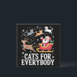 Cats For Everybody Christmas Cat Funny Xmas Santa  Holiday Card<br><div class="desc">Cats For Everybody Christmas Cat Funny Xmas Santa</div>