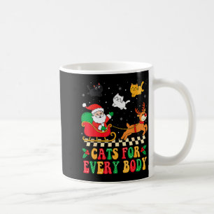 Cats For Everybody Christmas Cat Funny Xmas Women  Coffee Mug
