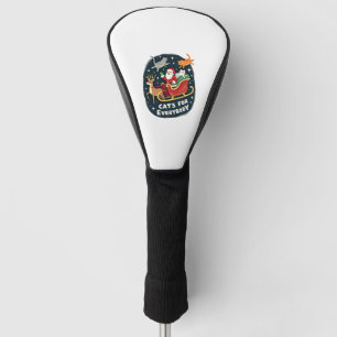 Cats For Everybody Christmas Cat Funny Xmas Women Golf Head Cover