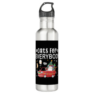 Cats For Everybody Christmas Stainless Steel Water Bottle