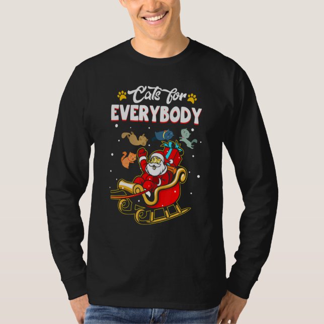 Cats For Everybody Christmas Ugly Sweater Matching (Front)