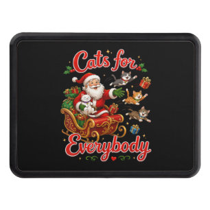 Cats for Everybody Funny Santa Christmas Hitch Cover