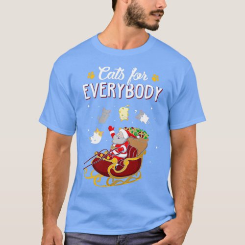 Cats For Everybody Funny Ugly Christmas Sweat  T_Shirt